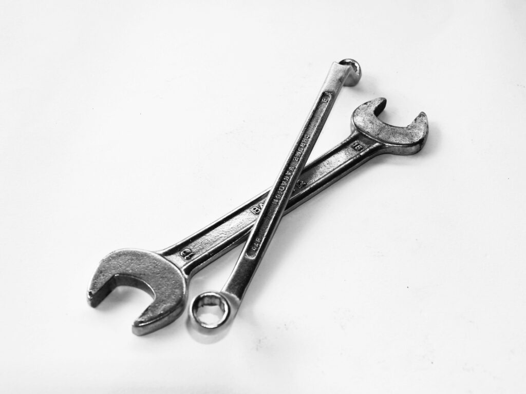 Tools representing maintenance